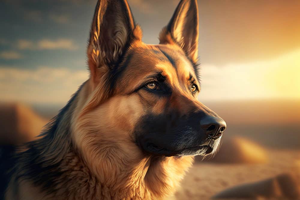 Purebred German Shepherd