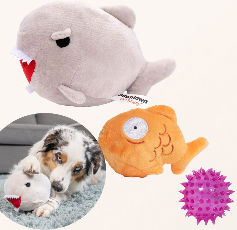 shark_toy1 2-in-1 Plush Shark Toy for Aggressive Chewers